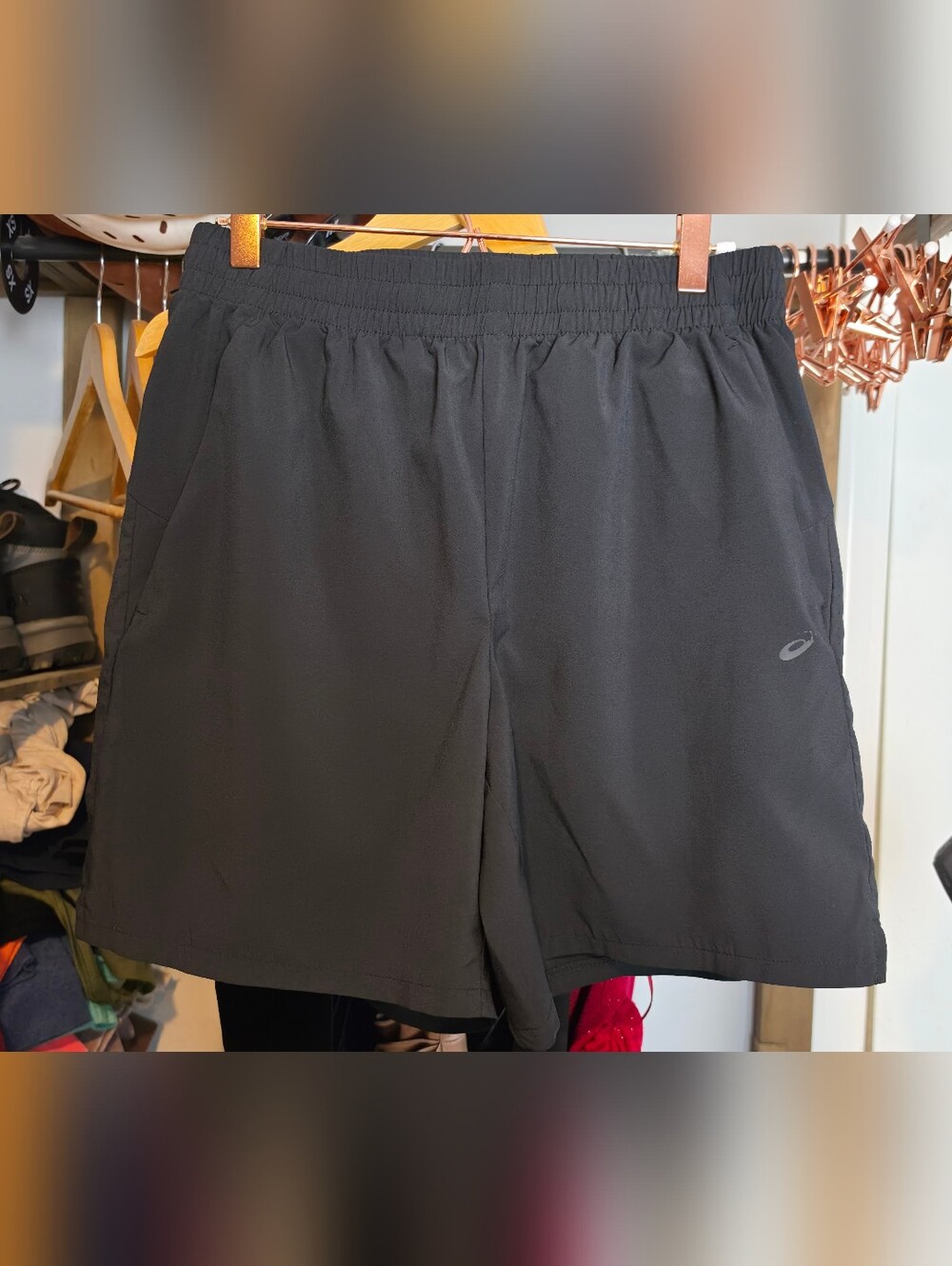 Asics Black Men's Performance Athletic Shorts